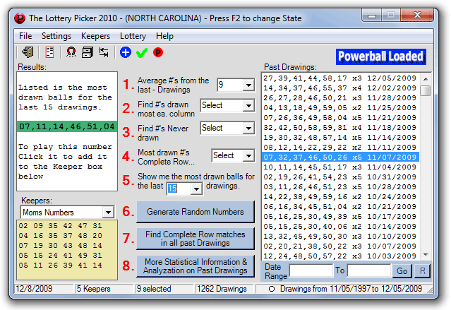 The Lottery Picker 2007 Screenshot